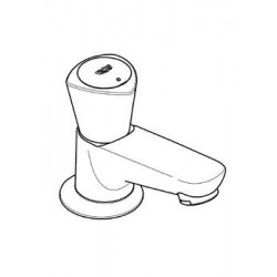 Grohe Keramische toiletkraan ½", chroom-20405001