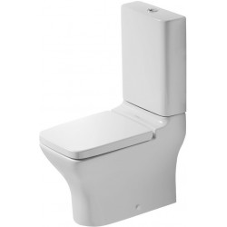 DURAVIT PuraVida Staand toilet Kombi 630mm PuraVida Wit Diepsp., afv. horiz., WonderGliss