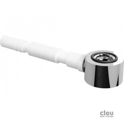 clou Meubelsifon, chroom, met flexibele afvoerslang-CL/06.53021
