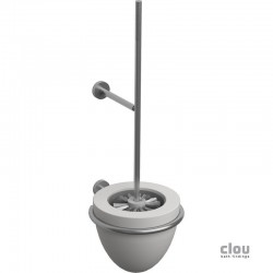 clou Slim toiletborstelgarnituur, wandmodel, rvs geborsteld en aluite-CL/09.03042.41