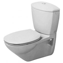 DURAVIT Duraplus Wand-WC voor reserv. Practica-Casca wit  , Diepspoel, Cascade-0195090000