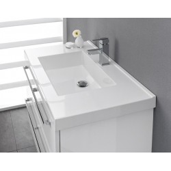 badkamermeubel  Pelipal Cubic van 90 cm wit hooglans
