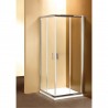 Ponsi Douchewand hoekinstap met schuifdeur 70x70 cm - Banio badkamer
