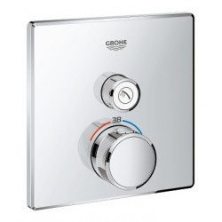 Grohe SmartControl inbouwthermostaat, 1 uitgang, vierkant
