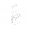Banio Design-Agento Set wastafelmeubel voor wc Wit | Banio badkamer