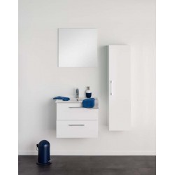 Badkamermeubel Banio-Dago Wit met spiegel en kolomkast - 50x59x45,6 cm