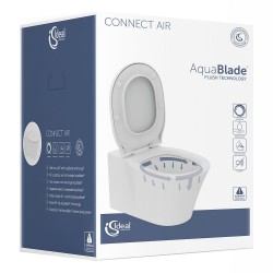 Ideal standard CONNECT AIR Wand-WC met verdoken bevestiging Dunne zitting en deksel slow closing (easy take off)