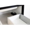 Banio Design Angelo Badkamermeubel 120 cm - Wit/Zwart | Banio badkamer
