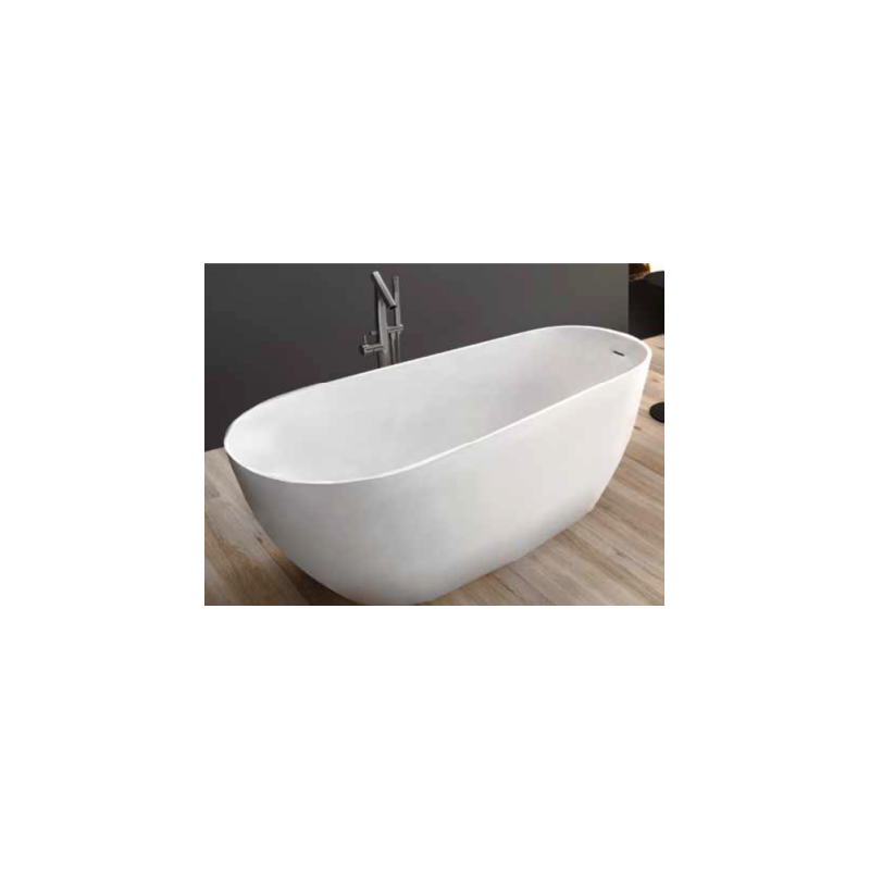 Ponsi vrijstaand bad in solid surface Beta 170x70cm - wit