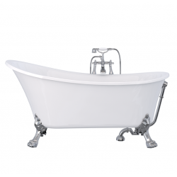 Ponsi vrijstaand bad in acryl retro London 160x75cm - wit