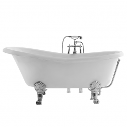 Ponsi vrijstaand bad in solid surface retro Lambda 167x76cm - wit