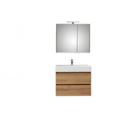 Pelipal badkamermeubel met spiegelkast Bali81 - licht eiken
