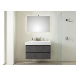 Pelipal badkamermeubel met spiegel Bali101 - donkergrijs