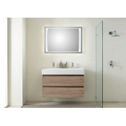 Pelipal badkamermeubel met luxe spiegel Bali101 - terra eiken