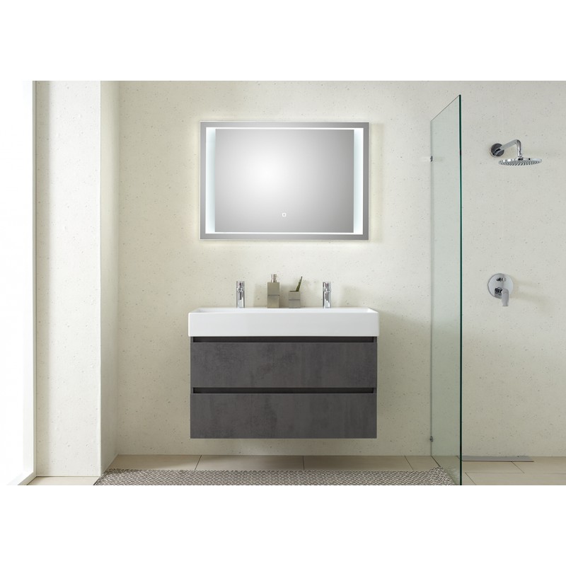 Pelipal badkamermeubel met luxe spiegel Bali101 - donkergrijs