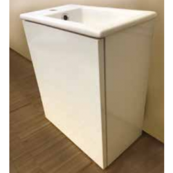 Pelipal toiletmeubel 48x42x24cm - donkergrijs