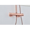 Banio Copper opbouw regendouche 30cm met thermostaatkraan en 3 standen handdouche koperkleurig