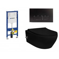 Geberit Pack met Design ophang wc witte toets - Banio badkamer