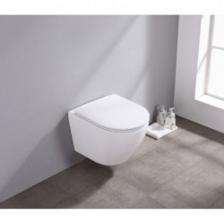 Banio Itsie mat witte toiletpot randloos met softclose zitting
