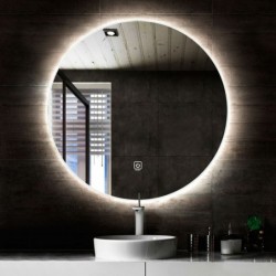 Banio Circle ronde spiegel met LED verlichting 90cm incl. spiegelverwarming