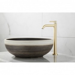 Banio Brass verhoogde toiletkraan geborsteld messing - mat goud