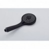 Banio Nero mat zwart opbouw regendouche 20cm met thermostaatkraan en 3 standen handdouche