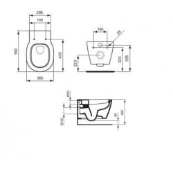 Wand WC Ideal standard Connect-E8232